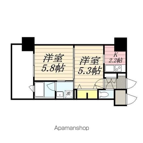 エンクレストＮＥＯ博多駅南の間取り