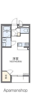 レオネクスト水口古城ヶ丘[1K/31.05m2]の間取図
