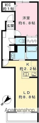コンフォート世田谷ＲＡＭＯ等々力（ＺＥＨ）[1LDK/44.35m2]の間取図