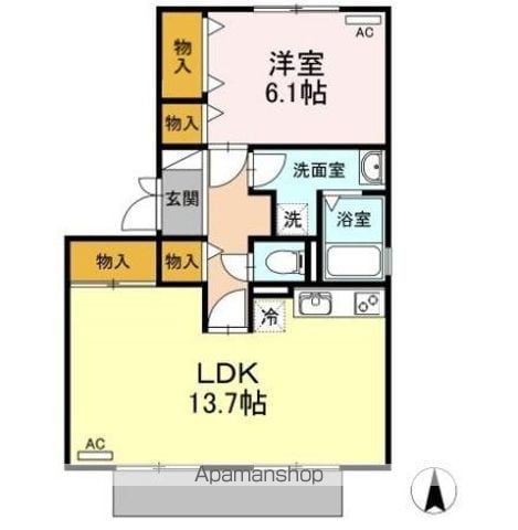 サンラモン東山 Aの間取り写真