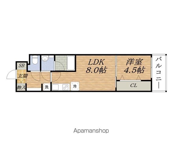 LA CASA新北野IIの間取り写真