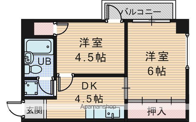 NKコーポ西中島の間取り写真
