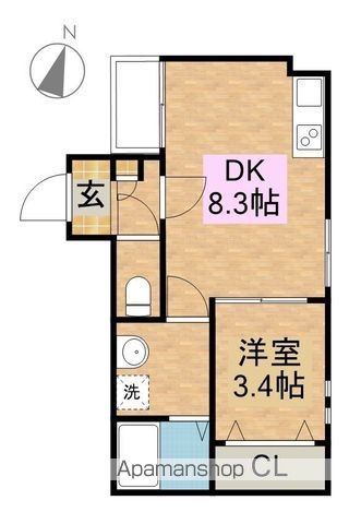 CHERIM道徳の間取り写真