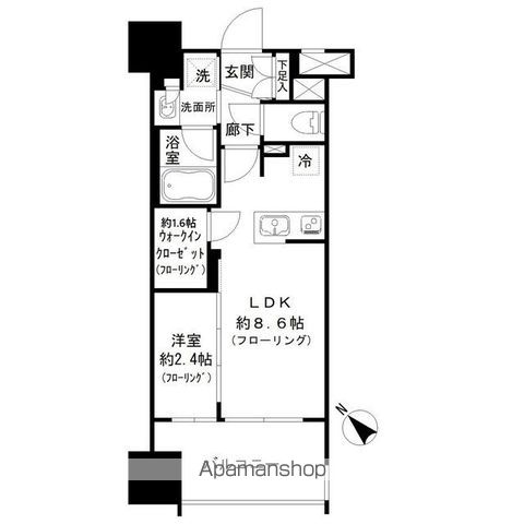 パークリュクス博多駅前の間取り