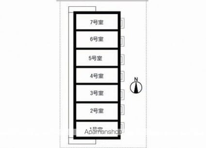 東京都江戸川区一之江２丁目[1K/21m2]の配置図