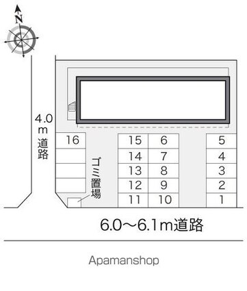 レオパレスサニーコート[1K/23.18m2]の配置図