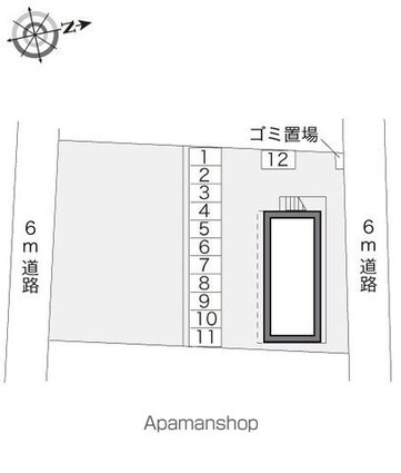 レオパレスリブラ星が丘[1K/23.18m2]の配置図