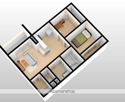 岡山県岡山市北区庭瀬[2LDK/41.6m2]の内装1