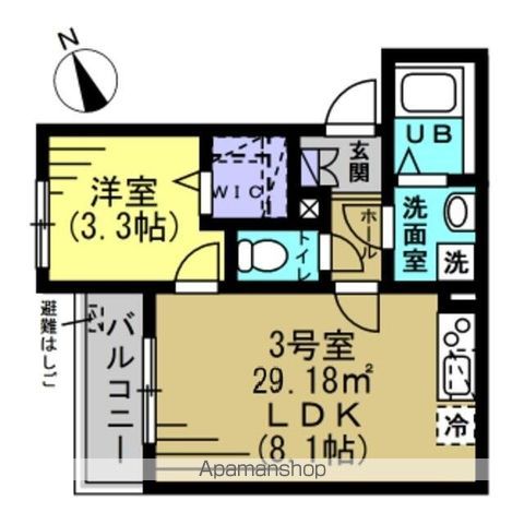 ＡＪ新松戸Ⅸの間取り