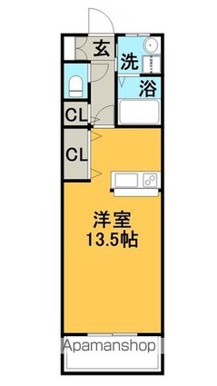 キャッスル常滑[1R/39.3m2]の間取図