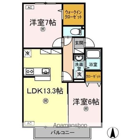 セジュール ウィルモアの間取り写真