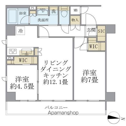 COCOーCHILL KAMEARIの間取り写真