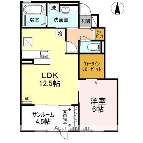 KADOYAKAN B棟の間取り写真