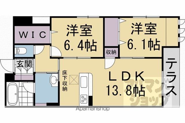 シャーメゾン 西ノ京の間取り写真
