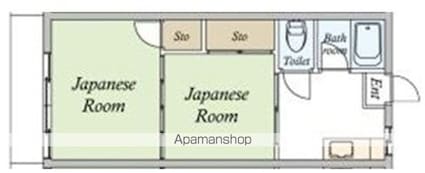 クロノス犬目町[2K/29.74m2]の間取図