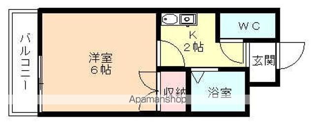 アップルコート於保多Iの間取り写真