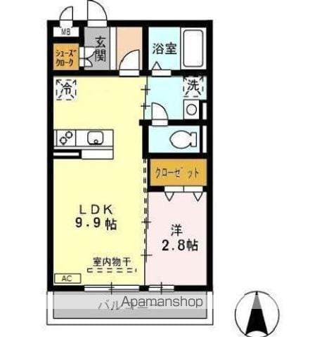 アザレ 蘇原 Gの間取り写真
