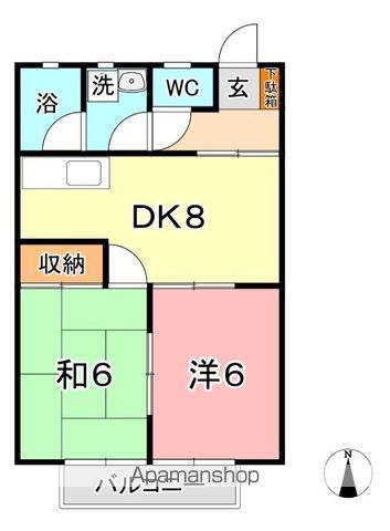 コーポ田中の間取り写真