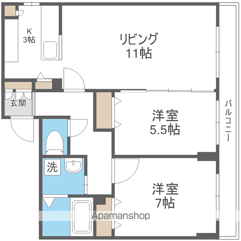 ラディア山鼻の間取り写真