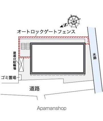 レオパレスたい[1K/19.87m2]の配置図
