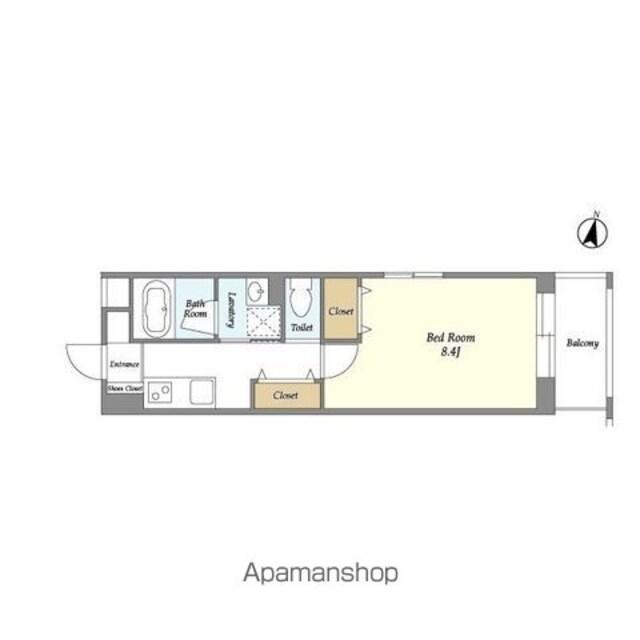 Ｇｒａｎ　Ｄｕｏ三軒茶屋Ⅳ[1R/28.12m2]の間取図