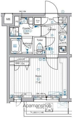 【中野区中野のマンションの間取り】