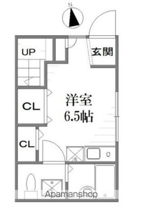 東京都中野区沼袋４丁目[1R/17.79m2]の間取図
