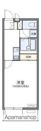 レオネクストウインズ立野[1K/26.08m2]の間取図