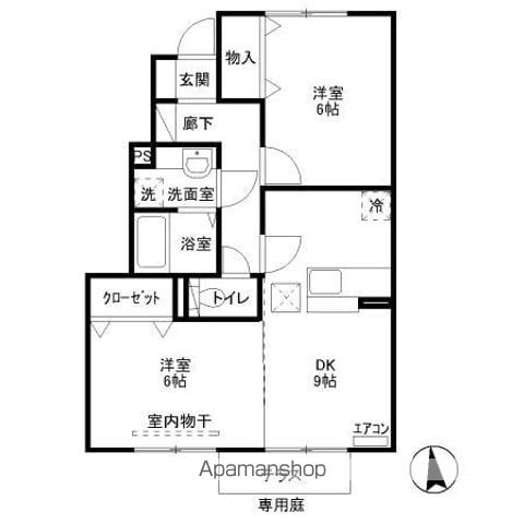 アロース・ガーデン Aの間取り写真