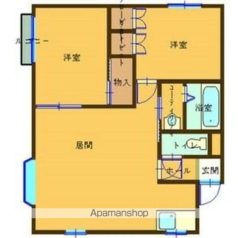 野崎マンション406の間取り写真