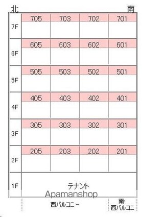 フォーレスト２１[3LDK/68.94m2]の配置図