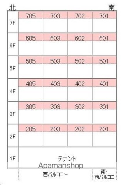 フォーレスト２１[3LDK/68.94m2]の配置図