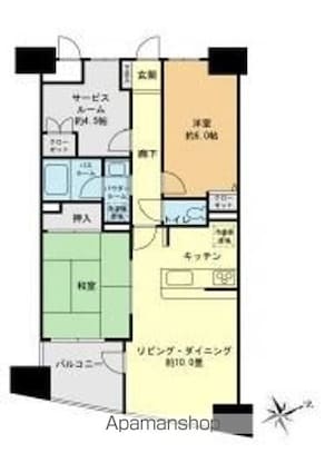 東京都板橋区板橋１丁目[3LDK/68.73m2]の間取図