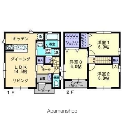 デュオ太田[3LDK/77.84m2]の間取図