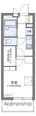 レオパレスプランドール八ヶ崎 201 ｜ 千葉県松戸市八ケ崎６丁目23-28（賃貸マンション1K・2階・19.87㎡） その2