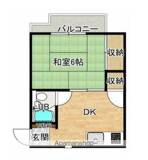 カサブランカ[1DK/24.73m2]の間取図