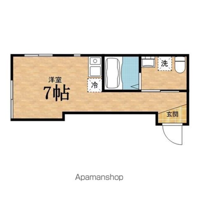 ａｒ日野本町[1R/19.45m2]の間取図