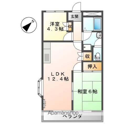 エクセレンス東野の間取り写真