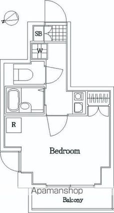 東京都大田区大森西５丁目[1K/21.45m2]の間取図