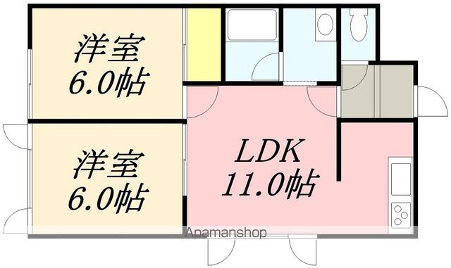 パッション富岡の間取り写真