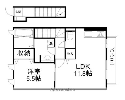 Ｂｅｒｇ[1LDK/49.4m2]の間取図