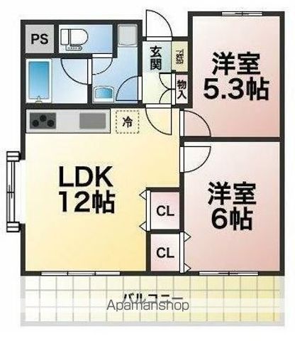 ダイアパレス野間の間取り写真