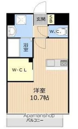 ＬＩＢＴＨ博多駅南[1R/30.1m2]の間取図