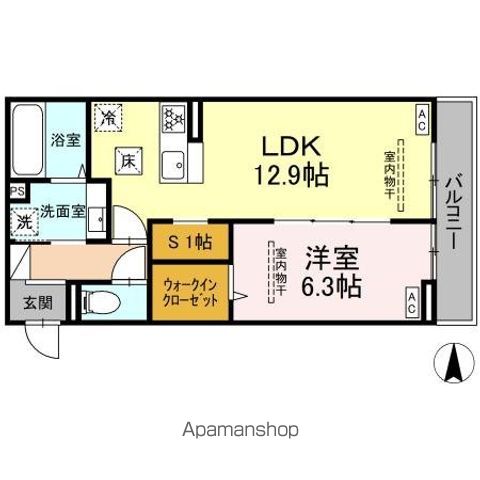 GRAND DーROOM里山辺の間取り写真