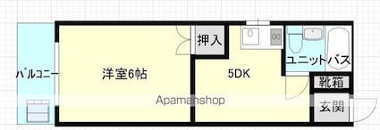 ホームズヤマグチ[1DK/20m2]の間取図