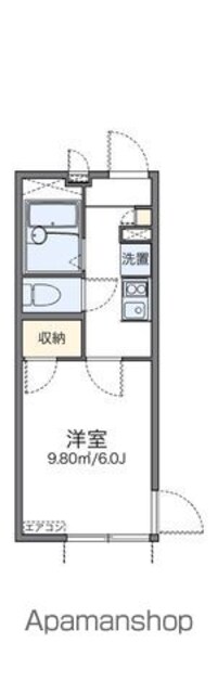 レオパレスなでしこ[1K/19.87m2]の間取図