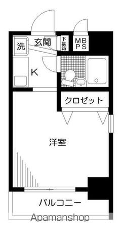 【台東区元浅草のマンションの間取り】