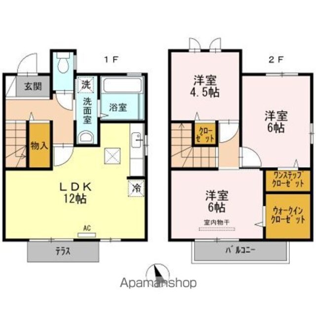 ロイヤル・メゾン　Ａ棟[3LDK/73.99m2]の間取図