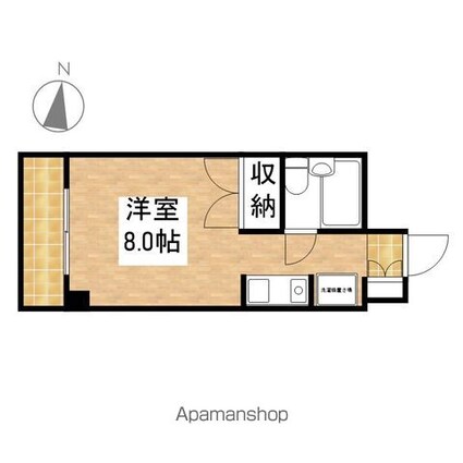 ブルーシャンピア芝川[1R/22.63m2]の間取図