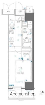 アルファレジデンシア南千住[1K/30.19m2]の間取図